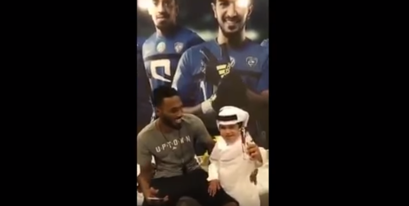 بالفيديو.. الطفل القطري ناصر البخيت يلتقي جحفلي