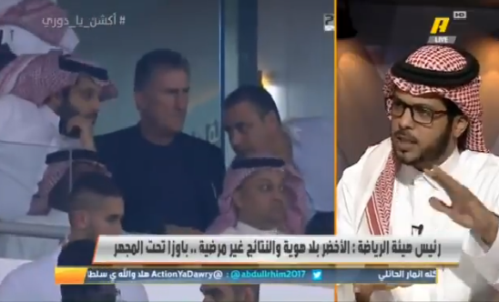 بالفيديو.. محمد العميري يشن هجوماً عنيفاً على مدرب الأخضر "باوزا "
