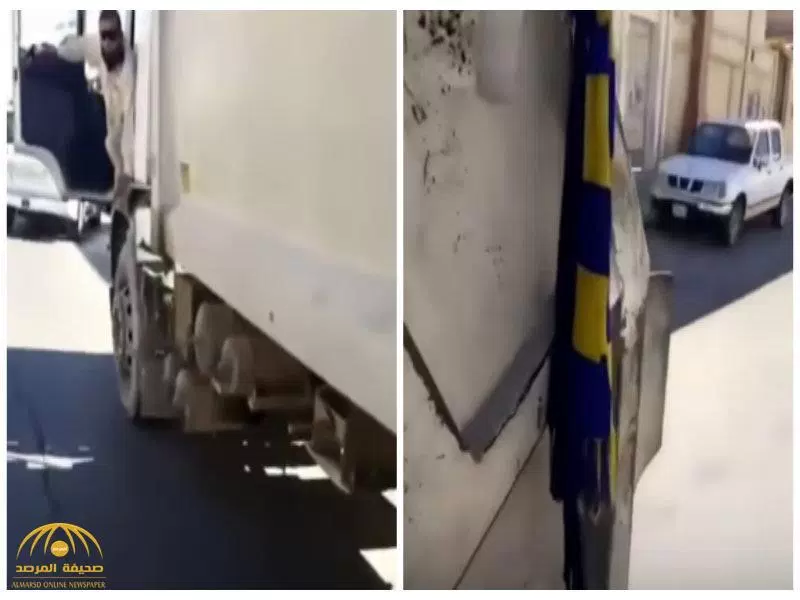 كيف تصرف مشجع نصراوي عندما شاهد علم فريقه معلق على شاحنة نفايات؟!-فيديو