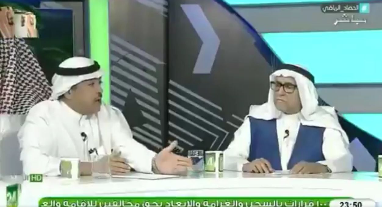 بالفيديو: فهد الطخيم لـعبدالرحمن السماري:أنت مضغوط من نادي النصر!