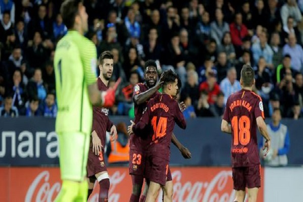 بالرغم من غياب ميسي.. بالفيديو:  برشلونة يحقق فوزًا سهلًا على ملقا في 13 دقيقة