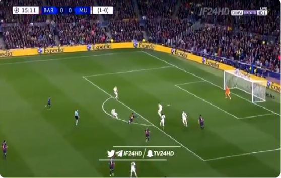 بالفيديو.. ميسي يسجل الهدف الأول لـبرشلونة في مرمى مانشستر يونايتد