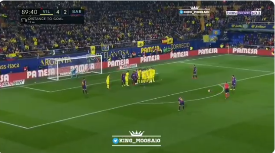 بالفيديو..ميسي يسجل الهدف الثالث لبرشلونة في مرمى فياريال