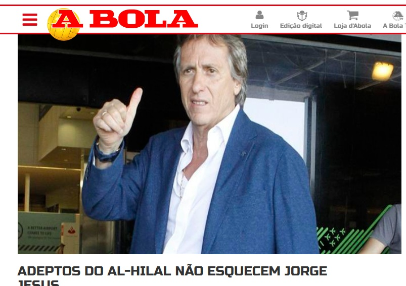 صحيفه برتغالية لـ"جيسوس": جماهير الهلال لم تنساك