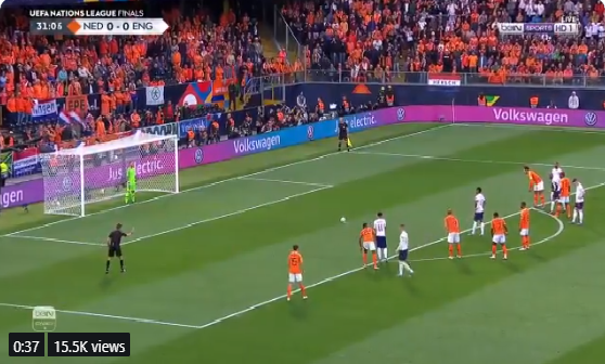 بالفيديو.. انجلترا تسجل الهدف الأول في شباك هولندا