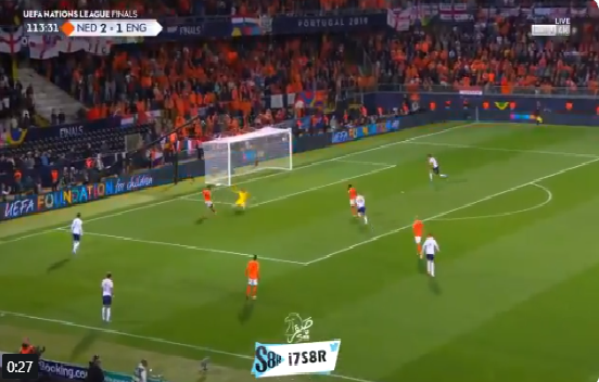 بالفيديو..هولندا تحرز الهدف الثالث في مرمى انجلترا