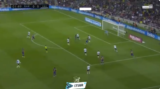بالفيديو..برشلونة يسجل الهدف الأول في مرمى فالنسيا