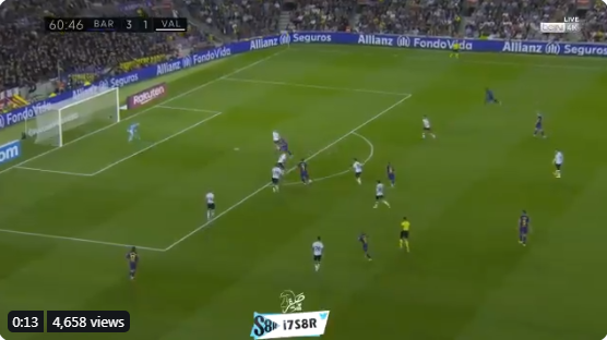 بالفيديو..سواريز يسجل الهدف الرابع لـ برشلونة في مرمى فالنسيا