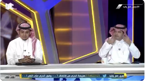 بالفيديو..عبدالله بن زنان يرد على مقدمة وليد الفراج الصامتة