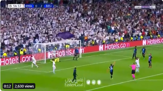 بالفيديو..راموس يحرز الهدف الأول لـ ريال مدريد في مرمى كلوب بروج