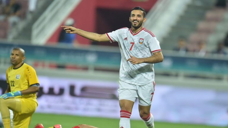 بعد هاتريك اليمن.. علي مبخوت الهداف التاريخي للإمارات في كأس الخليج