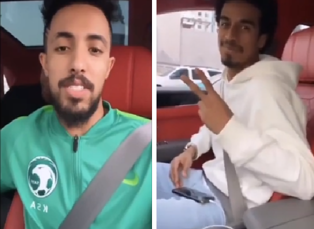 بالفيديو.. لاعب المنتخب القطري "أكرم عفيف" مع "هتان باهبري" في سيارة بالدوحة !