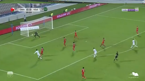 بالفيديو..فراس البريكان يسجل الهدف الأول للأخضر في مرمى عمان