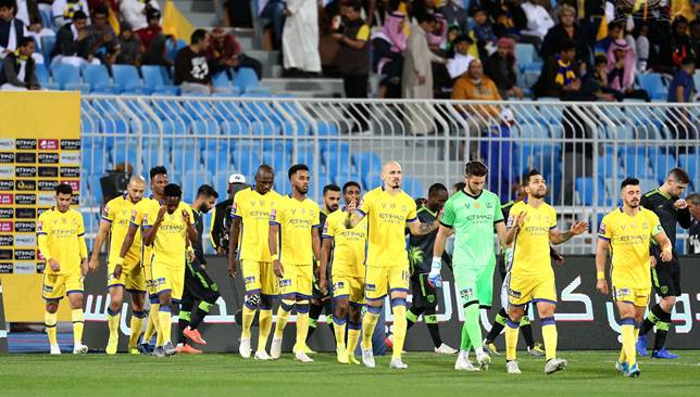 النصر يعلن غياب 5 من لاعبيه حتى نهاية 2019