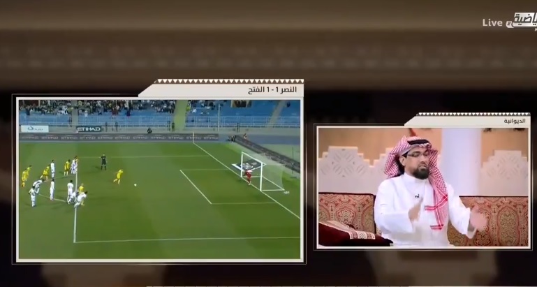 بالفيديو .. "دباس الدوسري" يثير الجدل بشأن صحة هدف النصر أمام الفتح