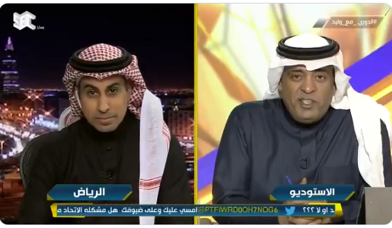 بالفيديو.."وليد الفراج" يطقطق على "محمد العنزي" :أنت اليوم عايش وضعية التعادل