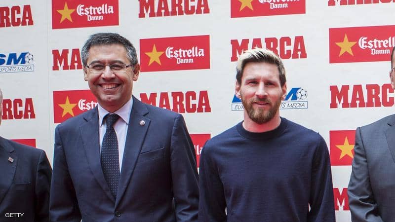 رد فعل غير متوقع لرئيس "برشلونة" على رغبة "ميسي" في الرحيل