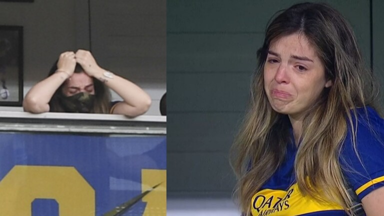 شاهد.. ابنة مارادونا تبكي أمام موقف لاعبي بوكا جونيورز