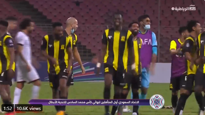 شاهد.. فرحة لاعبي الاتحاد بعد التأهل لنهائي كأس البطولة العربية!