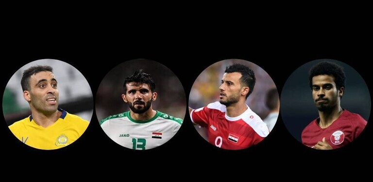 ترتيب اللاعبين العرب في استفتاء "أفضل لاعب كرة قدم في آسيا"