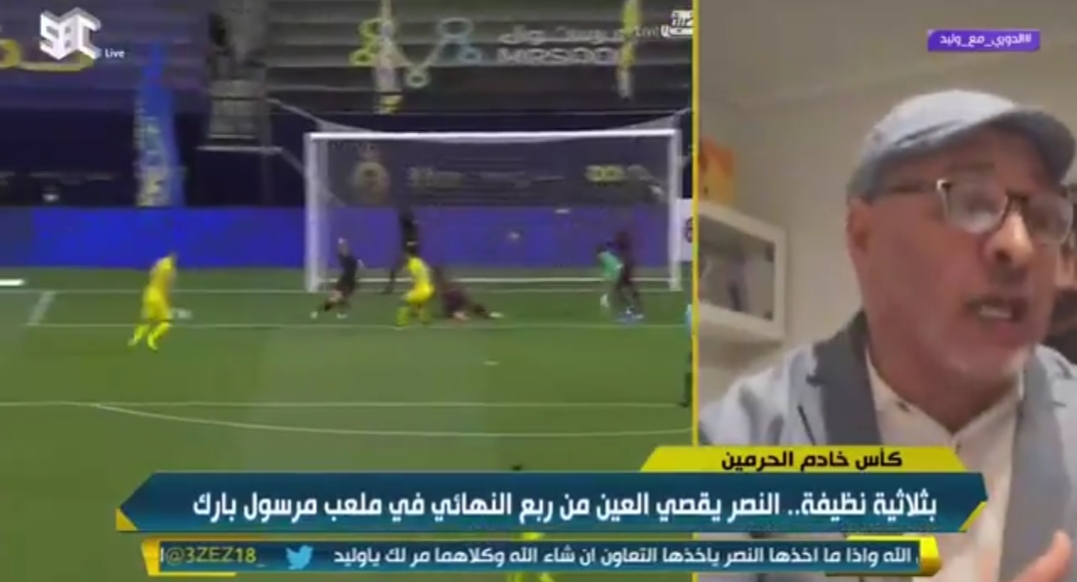 شاهد.. نور الدين بن زكري ينفعل على الهواء بسبب التحكيم في الدوري السعودي !