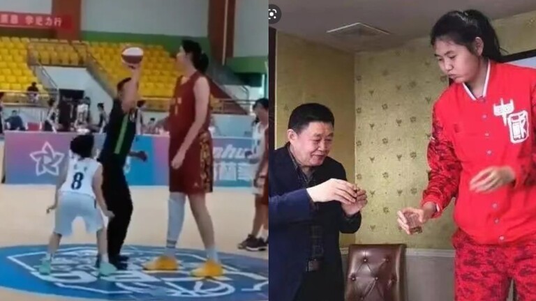 بالفيديو: مراهقة صينية تلعب كرة السلة .. وتخطف الأضواء بطول قامة "عجيب"